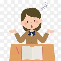 手绘卡通简约儿童画册插画女孩子-空若网 手绘卡通简约儿童画册插画女孩子-空若网