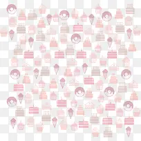 卡通可爱甜点背景-空若网 卡通可爱甜点背景-空若网