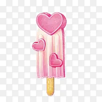 粉色手绘雪糕-空若网 粉色手绘雪糕-空若网