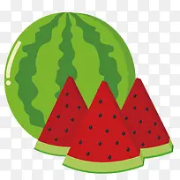 矢量西瓜水果卡通素材-空若网 矢量西瓜水果卡通素材-空若网
