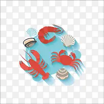 海鲜图标-空若网 海鲜图标-空若网