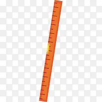矢量图水彩橙色尺子-空若网 矢量图水彩橙色尺子-空若网