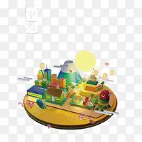 矢量立体中秋月宫-空若网 矢量立体中秋月宫-空若网