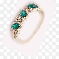 手绘创意祖母绿宝石戒指-空若网 手绘创意祖母绿宝石戒指-空若网