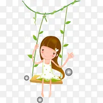 荡秋千的女孩-空若网 荡秋千的女孩-空若网