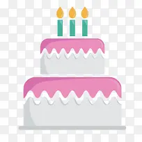 粉色生日蛋糕庆祝-空若网 粉色生日蛋糕庆祝-空若网