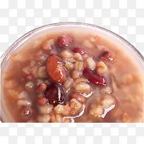 玻璃碗装八宝粥特写-空若网 玻璃碗装八宝粥特写-空若网