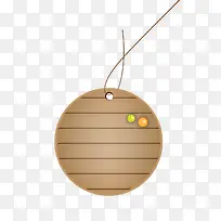 褐色线条圆形标签-空若网 褐色线条圆形标签-空若网