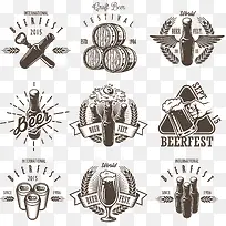 矢量手绘创意啤酒杯子海报-空若网 矢量手绘创意啤酒杯子海报-空若网