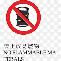 禁止放易燃物标志-空若网 禁止放易燃物标志-空若网