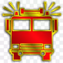 汽车黄色字体消防车-空若网 汽车黄色字体消防车-空若网