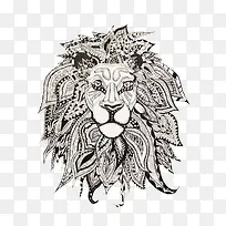 创意图案狮子头-空若网 创意图案狮子头-空若网