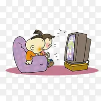 家里孩子看电视-空若网 家里孩子看电视-空若网