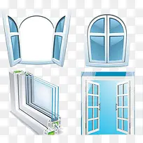手绘玻璃窗矢量素材-空若网 手绘玻璃窗矢量素材-空若网
