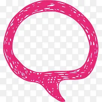 玫红色线条对话框-空若网 玫红色线条对话框-空若网