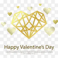 金色线条爱心花纹-空若网 金色线条爱心花纹-空若网