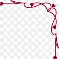 唯美带有爱心线条花纹边框-空若网 唯美带有爱心线条花纹边框-空若网