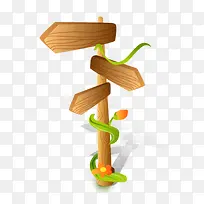 卡通木质指示牌-空若网 卡通木质指示牌-空若网