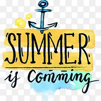 创意卡通summer英文标签设计-空若网 创意卡通summer英文标签设计-空若网