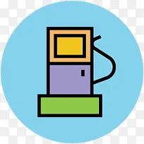 手绘车素材交通工具卡通 加油站-空若网 手绘车素材交通工具卡通 加油站-空若网