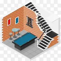 矢量台球厅设计-空若网 矢量台球厅设计-空若网