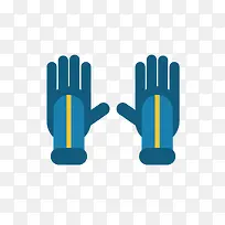 矢量卡通简洁扁平化手套png-空若网 矢量卡通简洁扁平化手套png-空若网