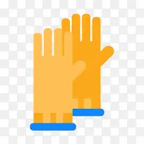 灰色圆角手套卡通图标-空若网 灰色圆角手套卡通图标-空若网