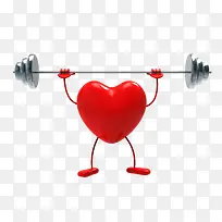 举重的爱心小人-空若网 举重的爱心小人-空若网