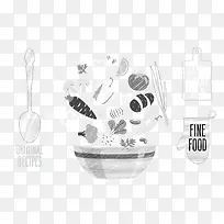 ��ʳ�ڰײ廭-������