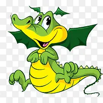 卡通绿色鳄鱼-空若网 卡通绿色鳄鱼-空若网