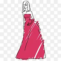 简约手绘卡通人物装饰服装设计图-空若网 简约手绘卡通人物装饰服装设计图-空若网