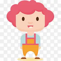 卡通卷发小孩子设计-空若网 卡通卷发小孩子设计-空若网