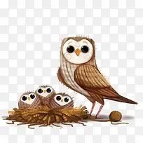 矢量猫头鹰-空若网 矢量猫头鹰-空若网