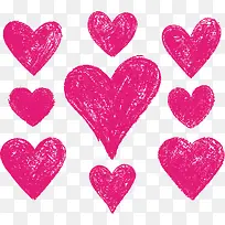 矢量水彩爱心图-空若网 矢量水彩爱心图-空若网