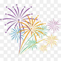 春节多彩美丽烟花-空若网 春节多彩美丽烟花-空若网