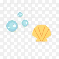 矢量卡通简洁扁平化扇贝png-空若网 矢量卡通简洁扁平化扇贝png-空若网