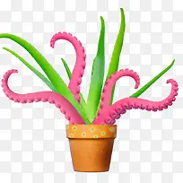 盆栽植物插画-空若网 盆栽植物插画-空若网