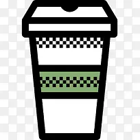 黑色手绘饮料杯子元素-空若网 黑色手绘饮料杯子元素-空若网