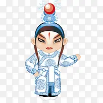 手绘卡通京剧人物素材-空若网 手绘卡通京剧人物素材-空若网