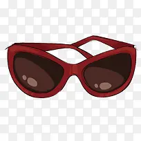 红色质感时尚太阳镜-空若网 红色质感时尚太阳镜-空若网