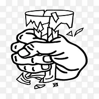 手捏碎杯-空若网 手捏碎杯-空若网