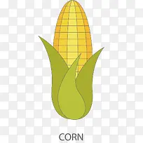 卡通线条蔬菜玉米-空若网 卡通线条蔬菜玉米-空若网