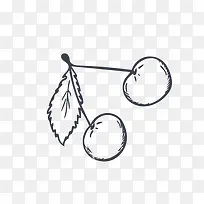 手绘樱桃-空若网 手绘樱桃-空若网