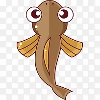 卡通可爱小动物装饰动物头像鱼-空若网 卡通可爱小动物装饰动物头像鱼-空若网