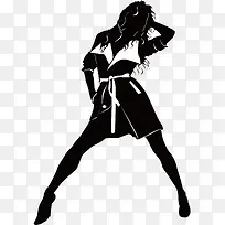 时尚女性剪影-空若网 时尚女性剪影-空若网