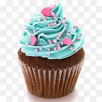 蓝色奶油纸杯蛋糕-空若网 蓝色奶油纸杯蛋糕-空若网