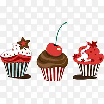 矢量巧克力杯子蛋糕-空若网 矢量巧克力杯子蛋糕-空若网