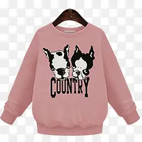 粉色狗头卫衣-空若网 粉色狗头卫衣-空若网