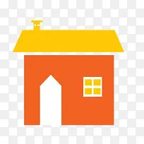 扁平化卡通房子矢量图-空若网 扁平化卡通房子矢量图-空若网