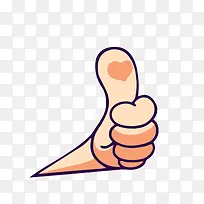 卡通手绘点赞的手素材-空若网 卡通手绘点赞的手素材-空若网